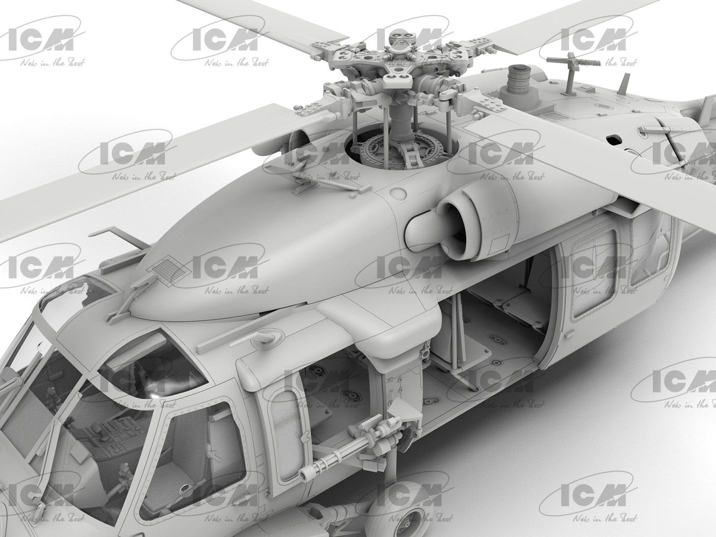 ICM 1/48 MH-60L （完成品） 1/48 ICM MH-60L Black Hawk US Special
