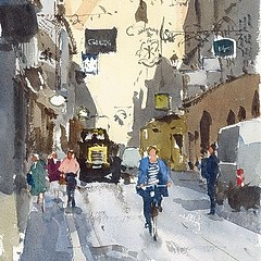 水彩画 印象14 F8号 水彩画 印象14 F8号 水彩画 印象14 F8号