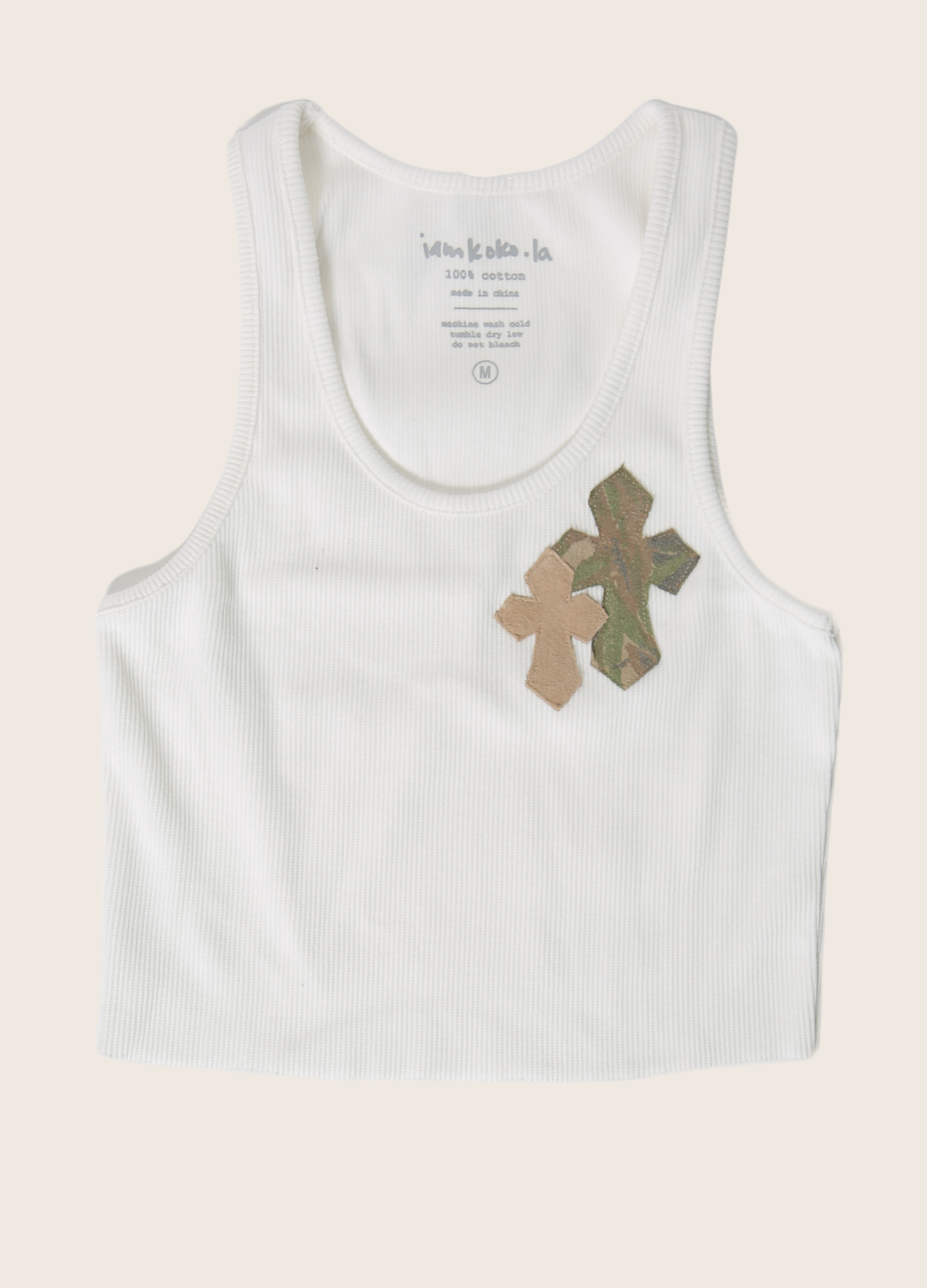 double cross patch tank | iamkoko.la