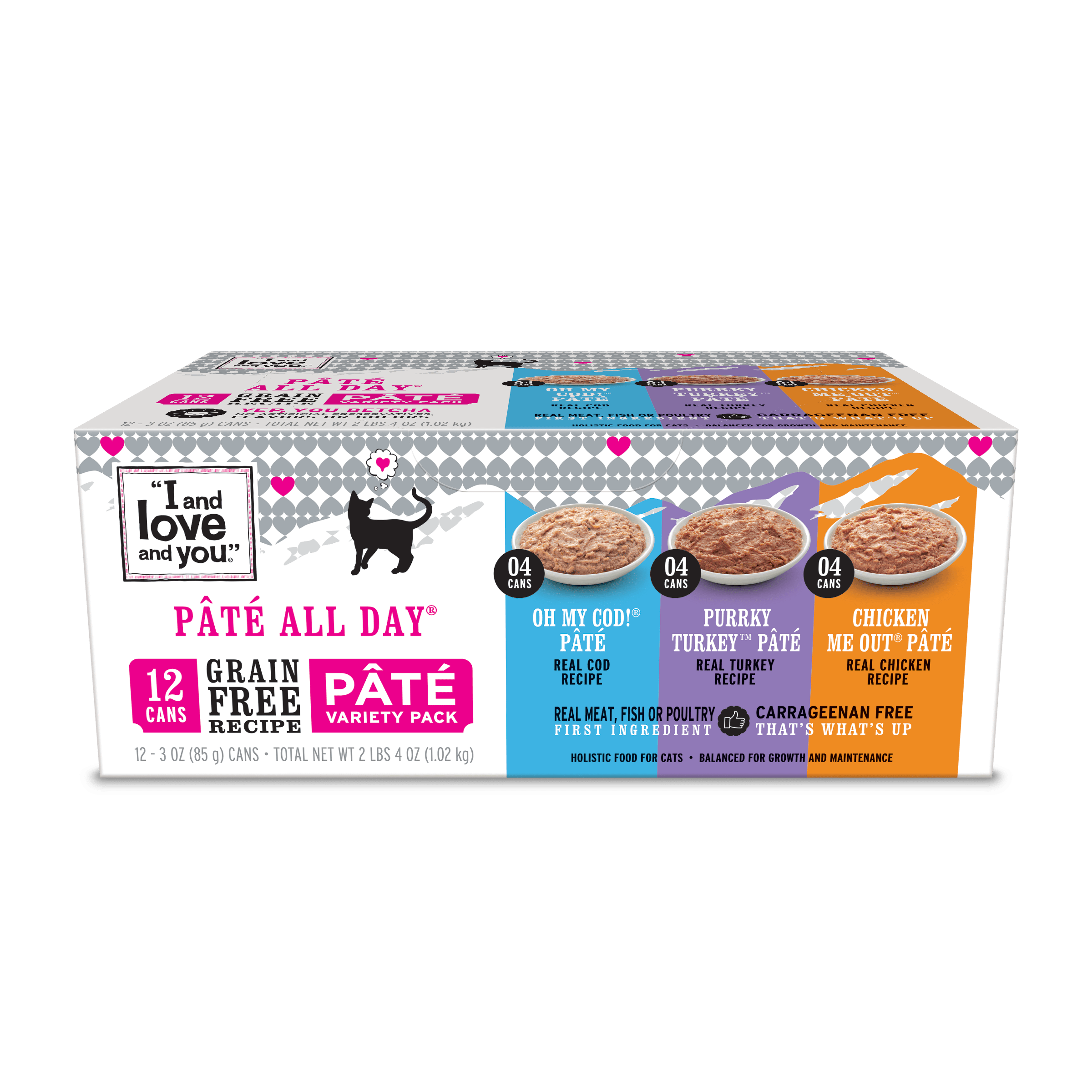 Canned Cat Food Variety Pack | Pâté All Day | I and love and you