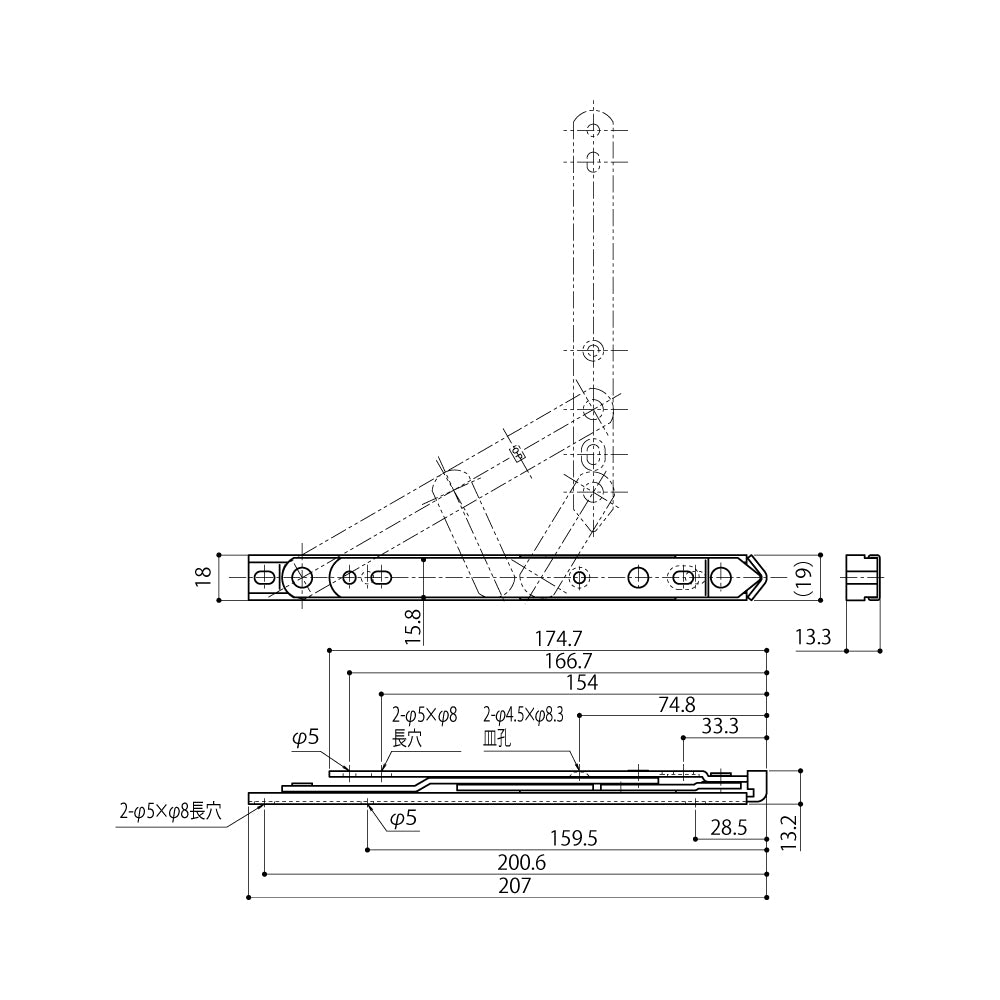 SD-8-OP｜6バーヒンジ｜中西産業（ナカニシ・Nakanishi） – イブニーズ