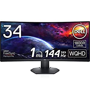 DELL 34インチ 曲面 ゲーミングモニター WQHD 144Hz