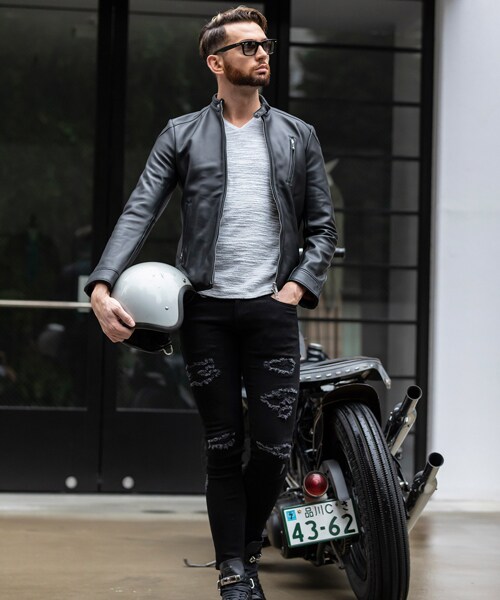 未使用】BUFFALO BOBS コレクション PHANTOM レザーライダース