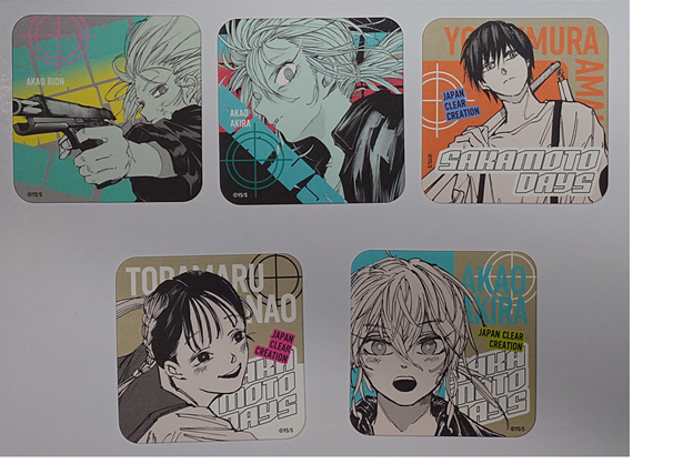 SAKAMOTO DAYS アートコースター 第1弾 赤尾リオン 赤尾晶 四ツ村周