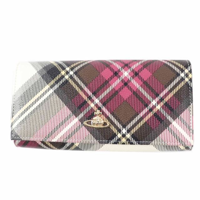 Vivienne Westwood 未使用 チェック柄 三つ折財布 かわいい！ 【可愛