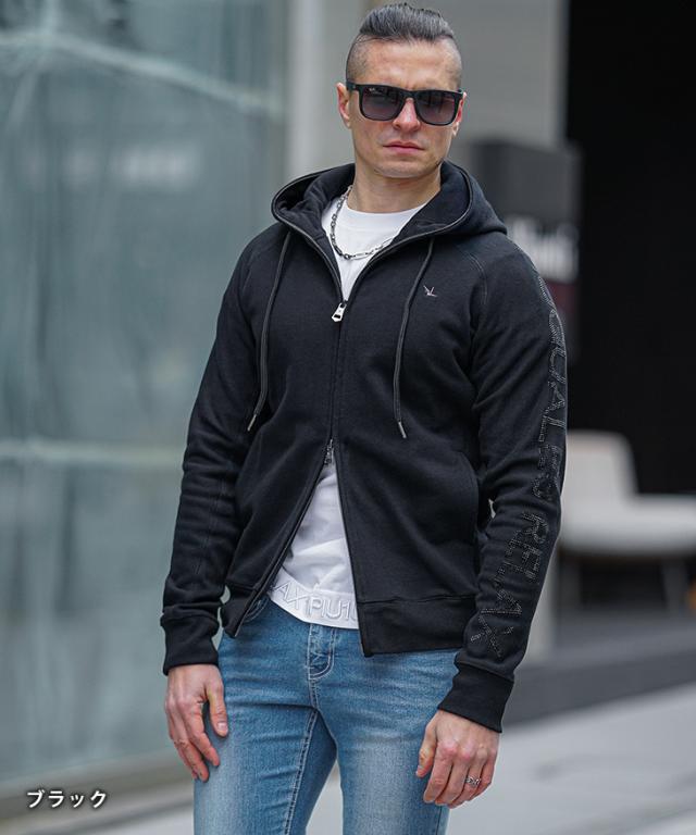 エンノイ スタイリスト私物 パーカー エンノイ Ennoy 黒×黒パーカー XL