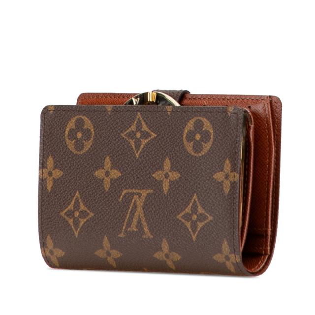 ルイヴィトン モノグラム ヴィエノワ 二つ 折り財布 財布 がま口 ルイ