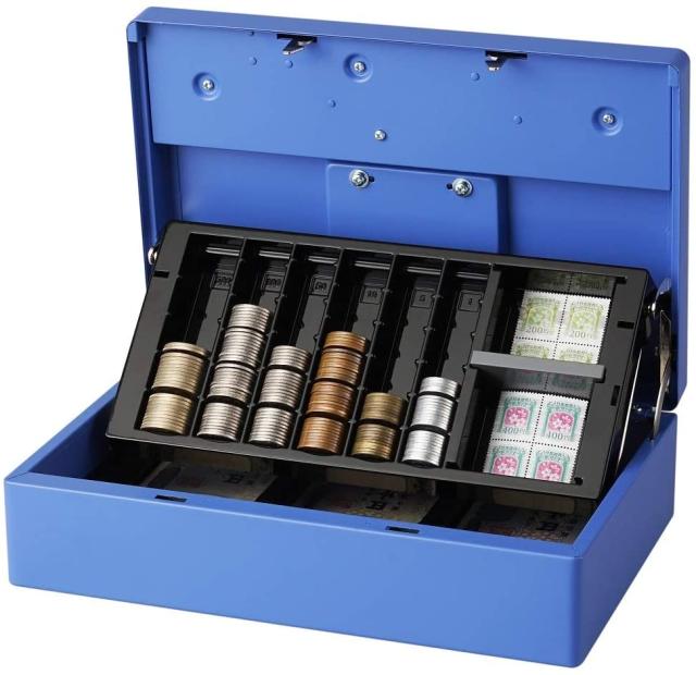 カール事務器 キャッシュボックス 引き出し収納型手提げ金庫 CB-8800