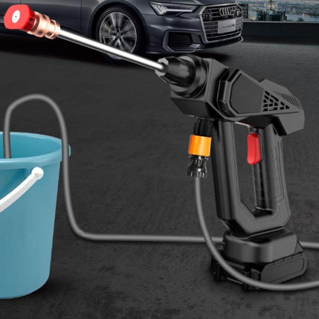 高圧洗浄機 22L折り畳みバケツ付き コードレス高圧洗浄機 USB充電式