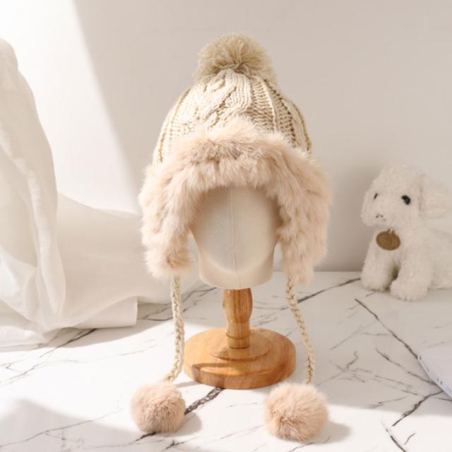 CA4LA (カシラ) フォックスファー ニット帽 モヘア シルク CA4LA