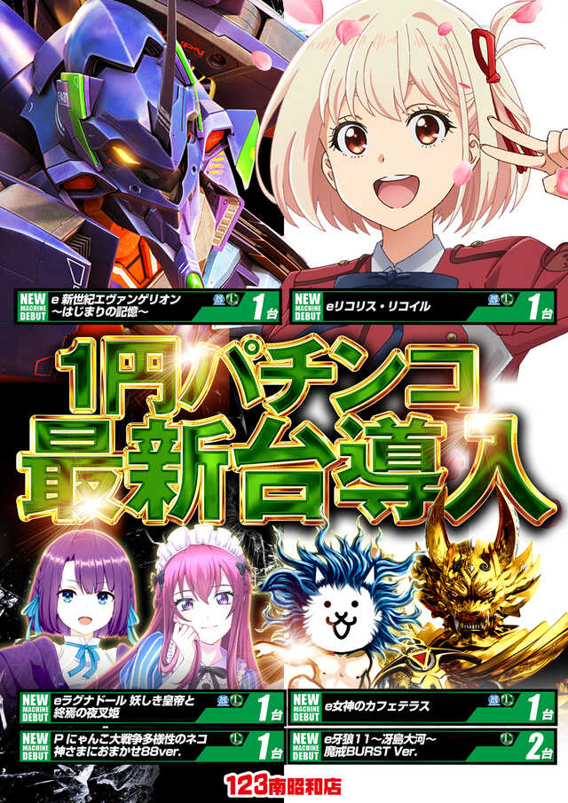 最新情報公開中!】123南昭和店 | 徳島市 | パチンコ・パチスロ店舗情報