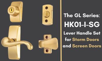 Introducing The GL Exterior Door Handle: Satin Gold Edition