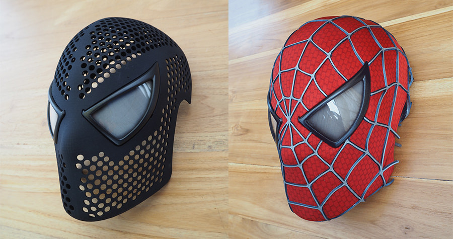 3Dプリントされた超リアルなスパイダーマンのマスク | 3DP id.arts
