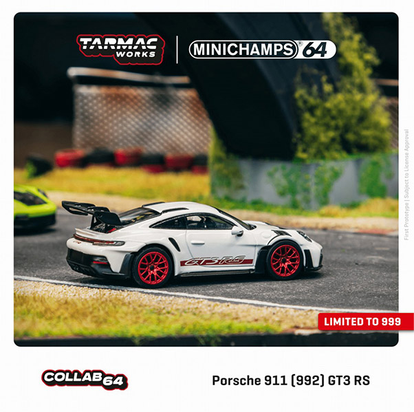 T64MC-005-WR 1/64 Porsche 911(992) GT3 RS White/Red | LINE UP