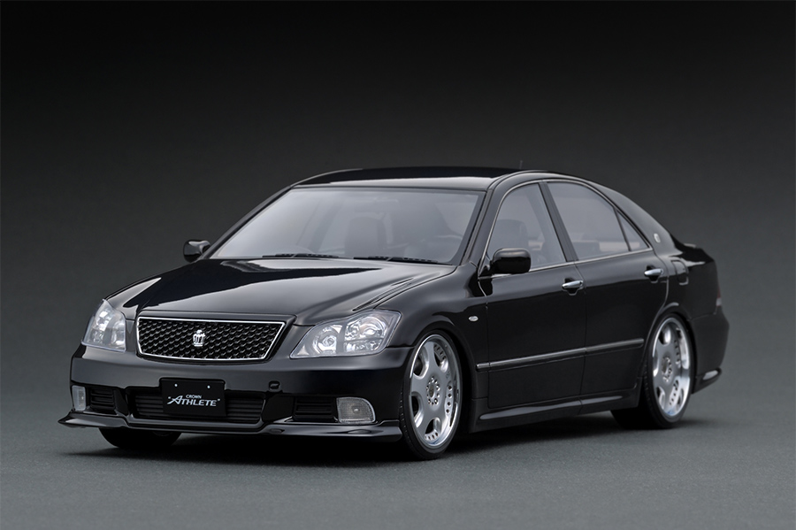 IG1496 1/18 Toyota Crown (GRS180) 3.5 Athlete Black ※Dish-Wheel