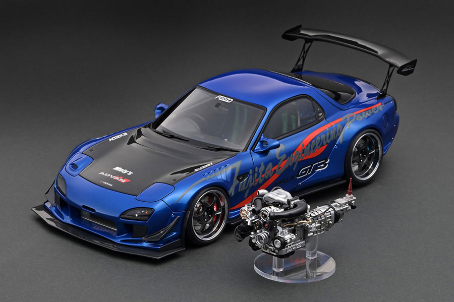 イグニッションモデル 1/18 FEED RX-7 FD3Sブルーメタリック Amazon