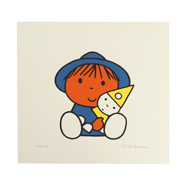 処分価格】【額縁無し特価】ディック・ブルーナのリトグラフ「ドール