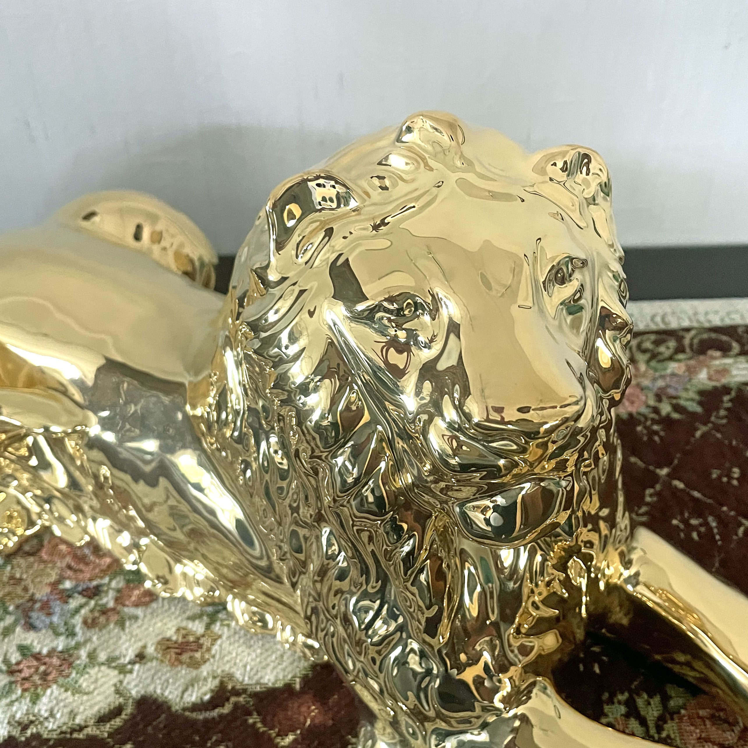 刺繍アート 昭和レトロ 縁起物 ライオン ，中国， 工場 直営 店ホビー