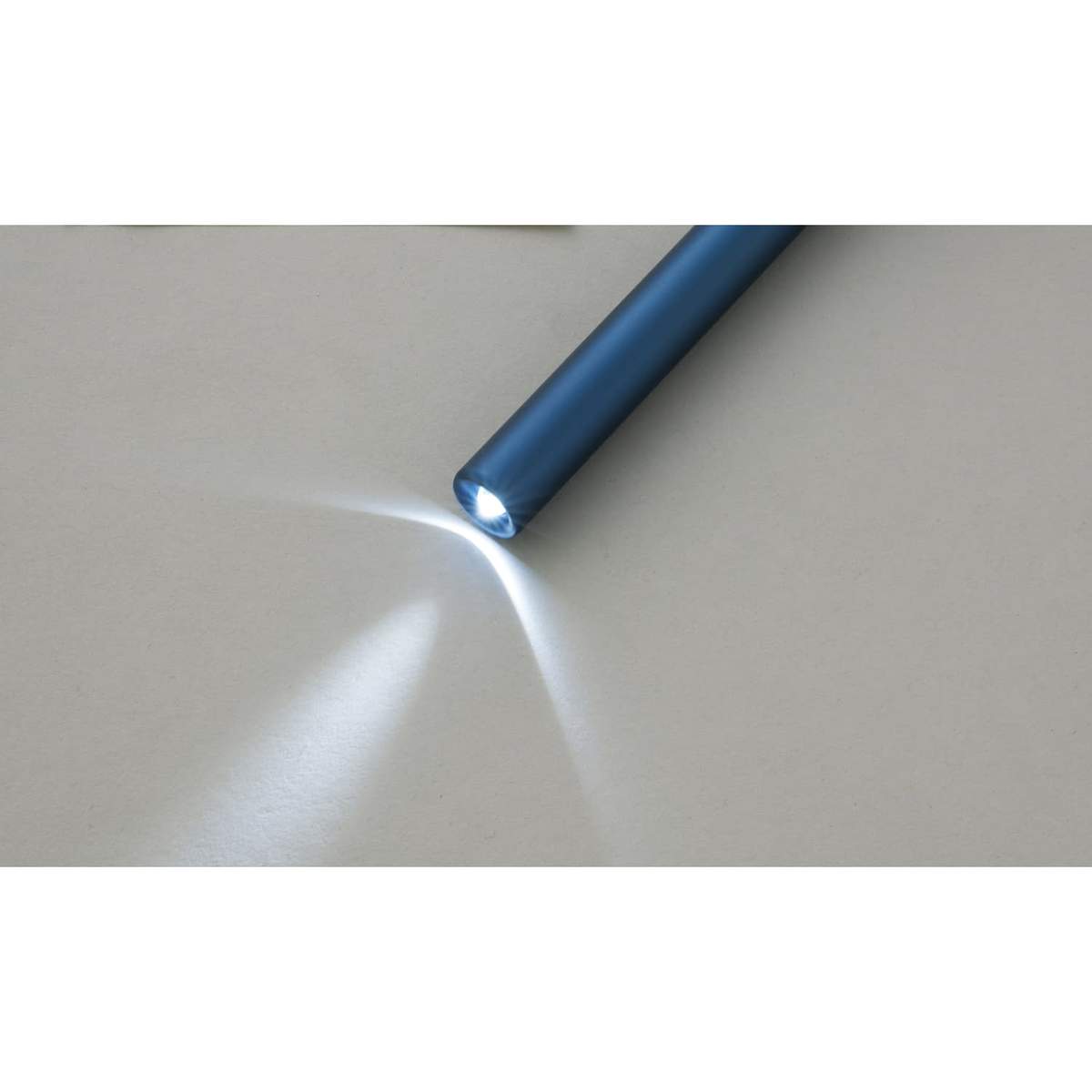 ペンライトアルカプッシュライト(白色 ノック式 20-3020-0101 ブラック