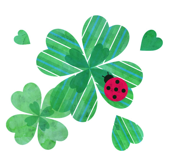 おしゃれなイラストが無料/イラストカップillustcup : 四葉クローバー