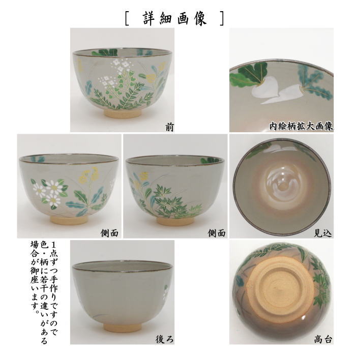 茶器/茶道具 抹茶茶碗】 乾山写し 春の七草 伊藤東山作 – 今屋静香園