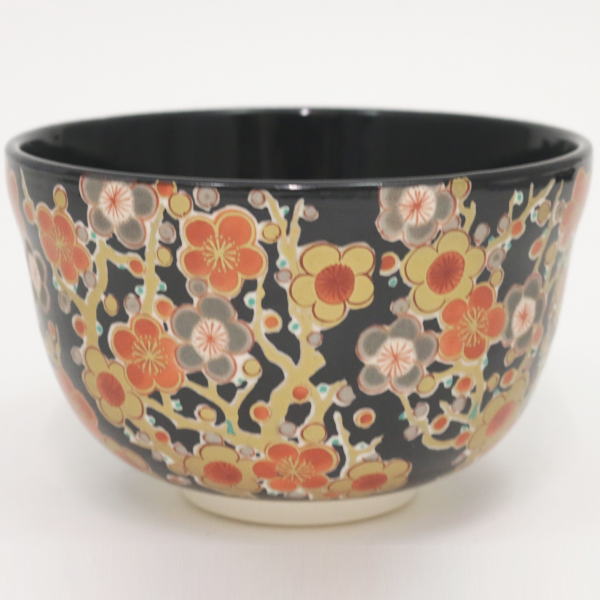 茶器/茶道具 抹茶茶碗】 黒仁清写し 梅林 宮地英香作 – 今屋静香園