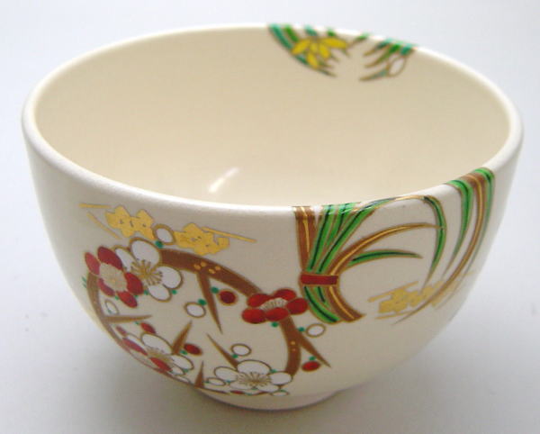 茶器/茶道具 抹茶茶碗】 色絵 花丸紋 加藤利昇作 – 今屋静香園