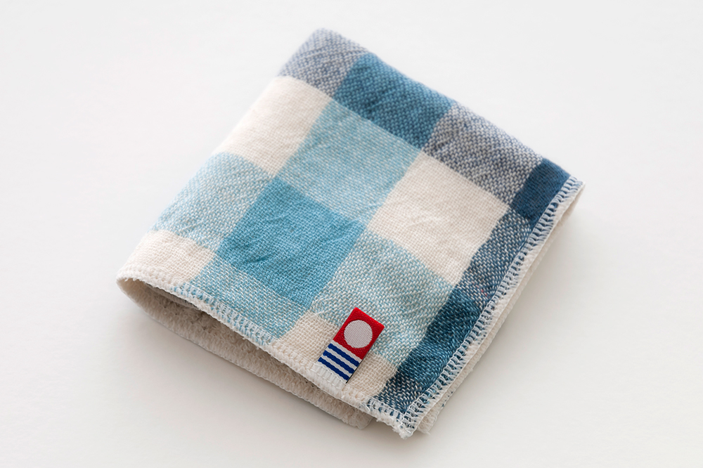 今治タオル公式オンラインストア | ブロックチェック(ハンカチ ブルー