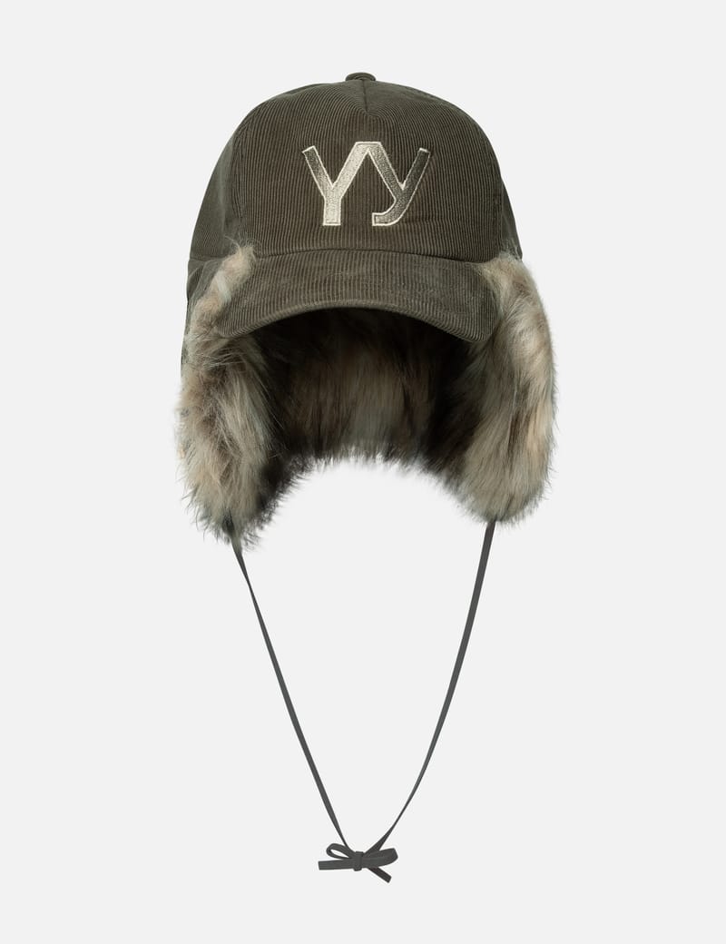 Open YY - Faux Fur Corduroy Earflap Cap | HBX