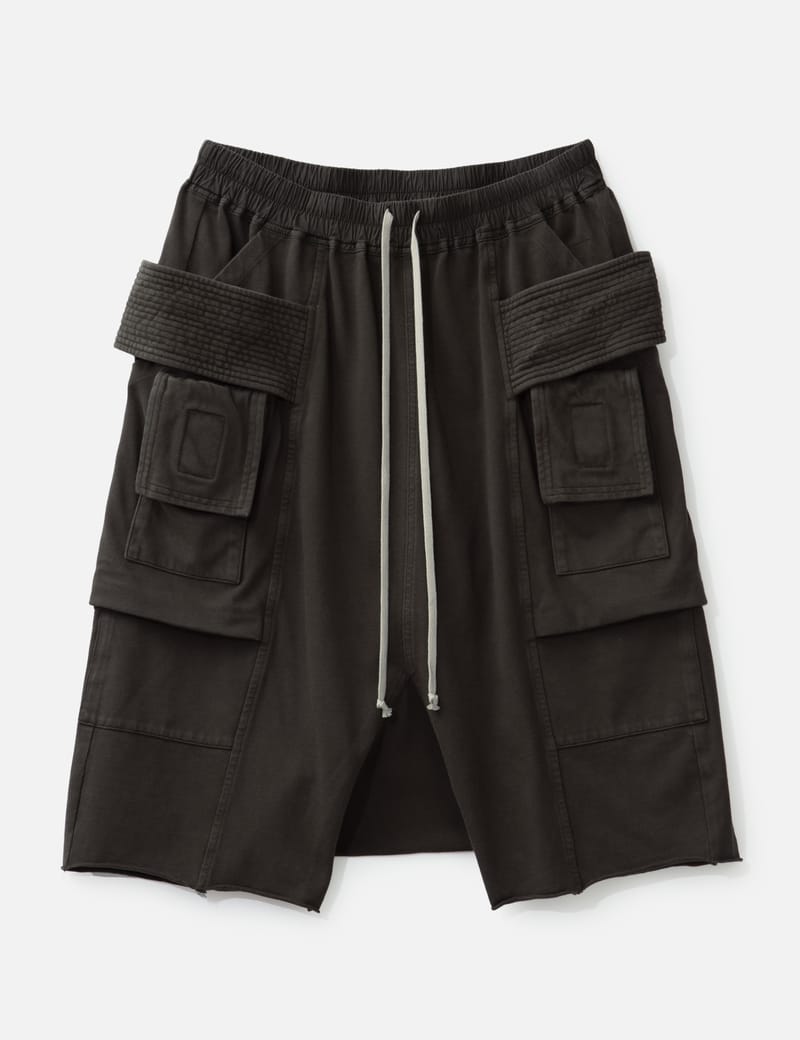 Rick Owens Drkshdw Creatch Cargo Pods - drop-crotch cargo shorts