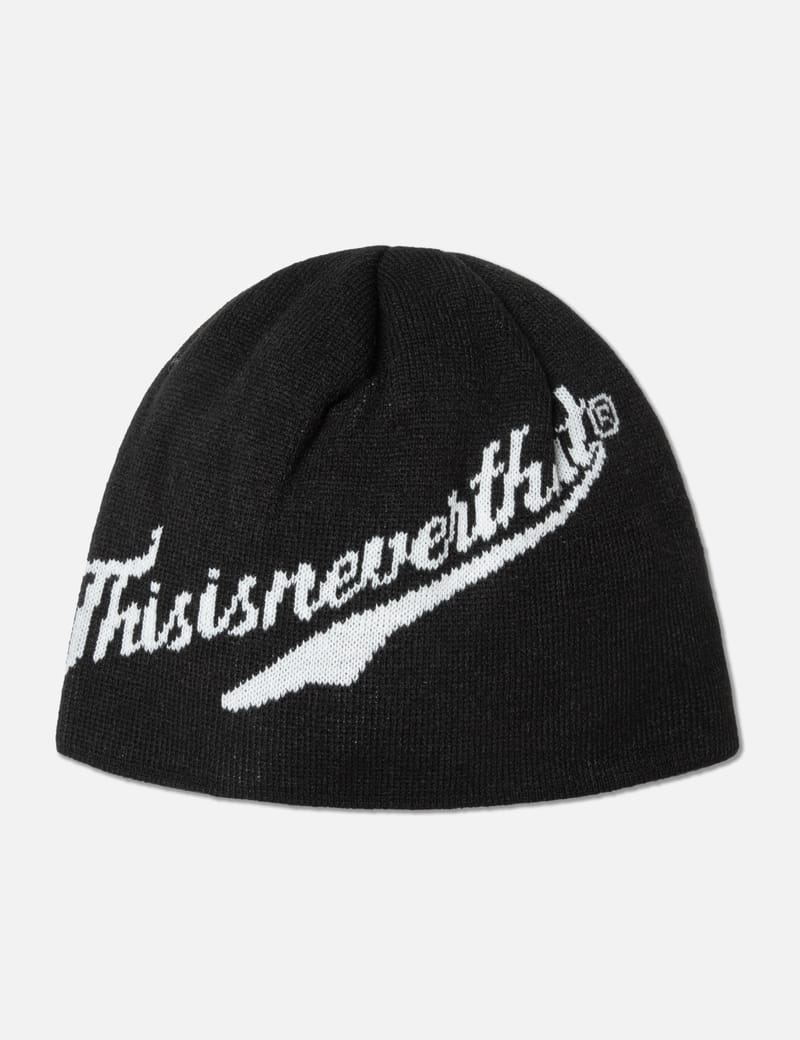 thisisneverthat® - SCRIPT LOGO NO CUFF BEANIE | HBX