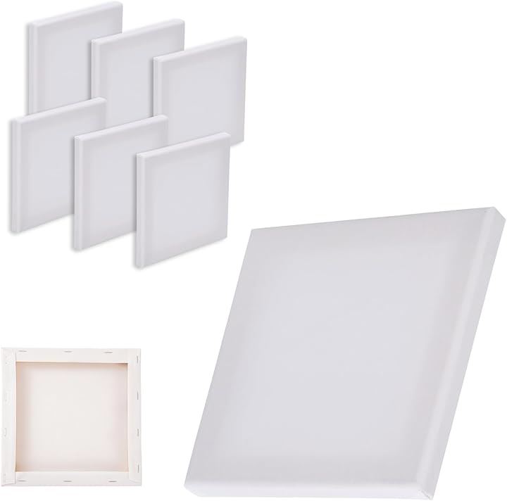 Qoo10] キャンバスボード ミニ 正方形 6枚セッ