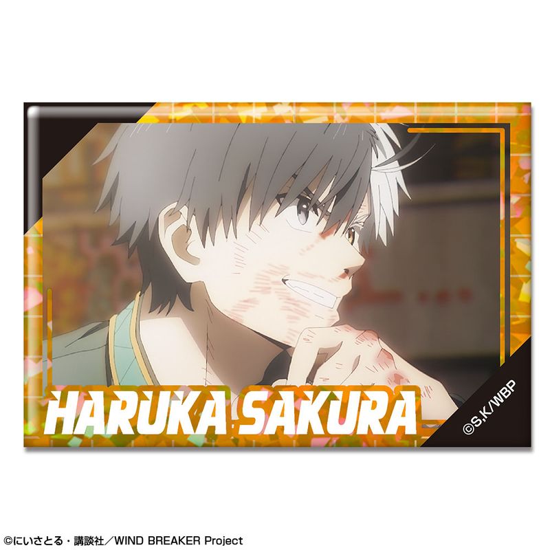 WINDBREAKER ホログラム缶バッジ 桜遥 グッズ-バッチ】WIND BREAKER