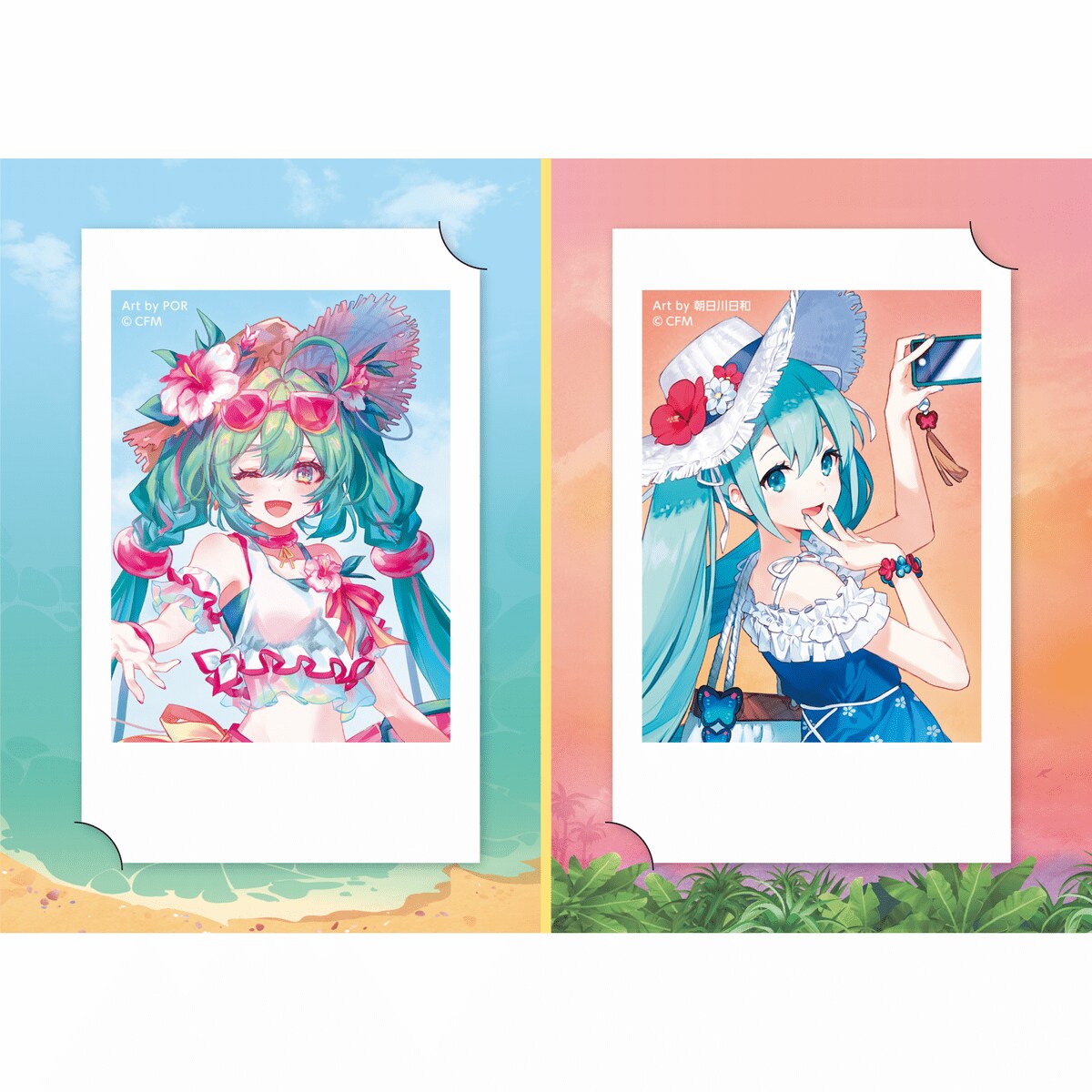 初音ミク16th】チェキ2種セット（台紙付き） | アニメキャラクター