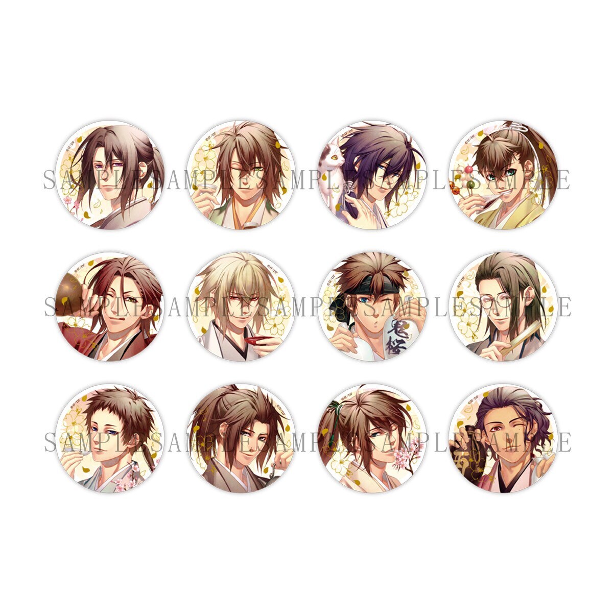 薄桜鬼 真改 万葉ノ抄】缶バッジ-特装版ver-(ランダム全8種