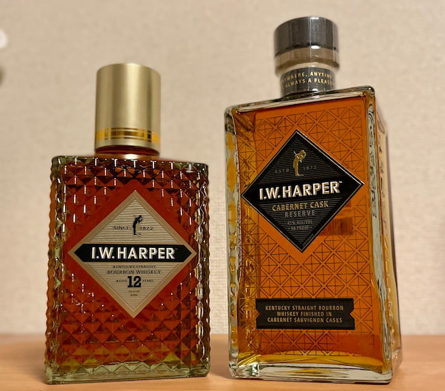 I.W.ハーパー12年」と「カベルネ カスク リザーブ(限定品）」を