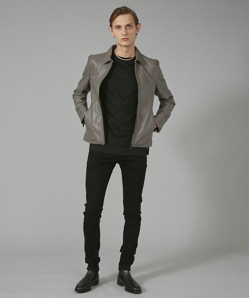 セール】 ラムレザーシングルライダース （レザーブルゾン・ジャケット