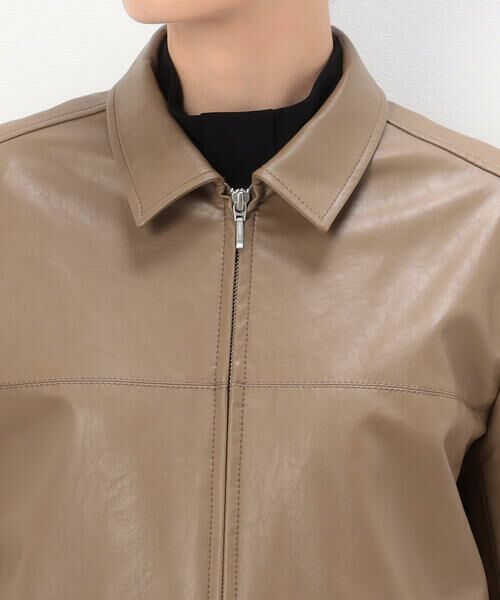 セール】 合成皮革 シングルライダース （レザーブルゾン・ジャケット