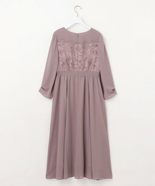 セール】 【洗える】フラワー刺繍パーツ ワンピース （ドレス）｜ANY