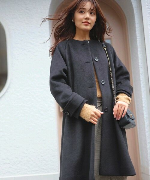 セール】 ウール混 Aラインコート （その他アウター）｜Feroux