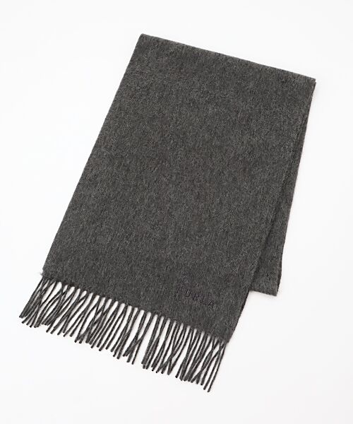 ネックアイテム フルラ（FURLA）カシミヤ100％ フリンジマフラー