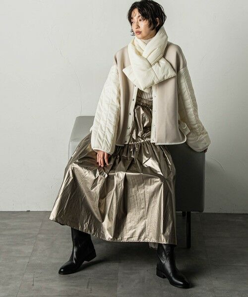 セール】 メタリックタフタティアードスカート≪洗濯機で洗える