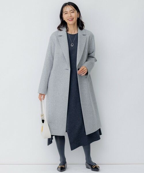 滝沢眞規子さん着用】ウールカシミヤビーバー チェスター コート