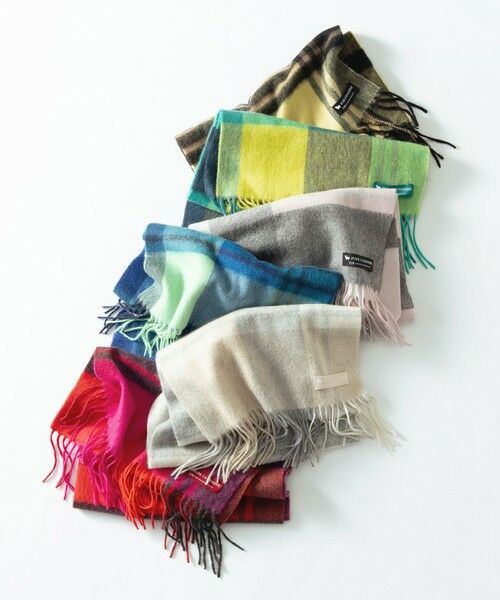 カシミヤ チェック マフラー （マフラー・ショール・スヌード