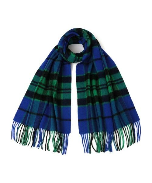 SHIPS Colors:〈手洗い可能〉 ウール チェック ストール （マフラー