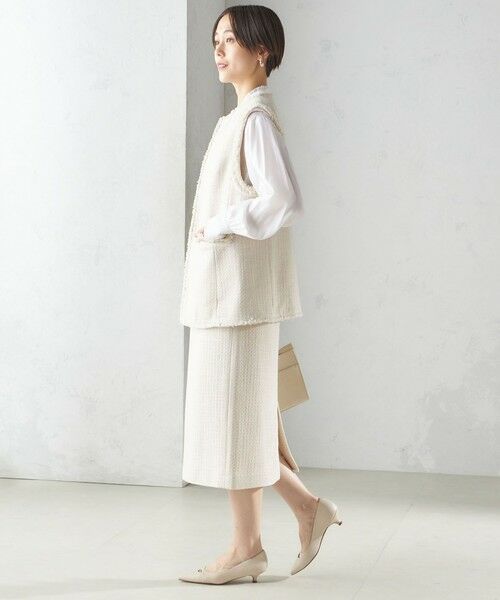 スラブ ツイード ロング ジレ（セレモニー対応可） （ベスト）｜SHIPS