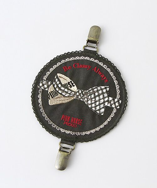 セール】 【アウトレット】リボンモチーフサスペンダー付きワッペン