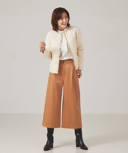 セール】 サテンワイドクロップドパンツ （ショート・ハーフ・半端丈