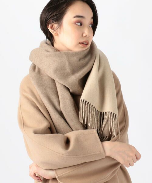 セール】 Johnstons of Elgin カシミヤ ダブルフェイスストール
