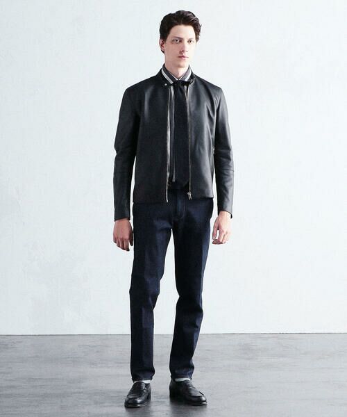 セール】 DENIM×TOMORROWLAND ラムレザー シングルライダース